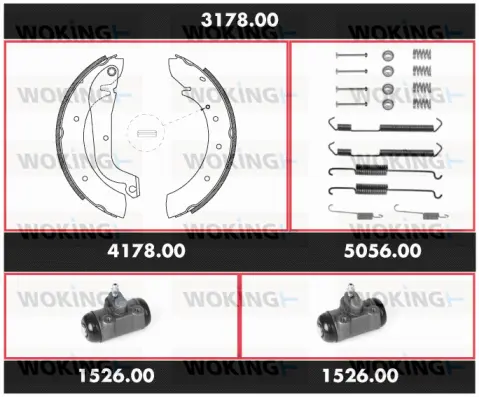 Brake Kit, drum brake (3178.00)