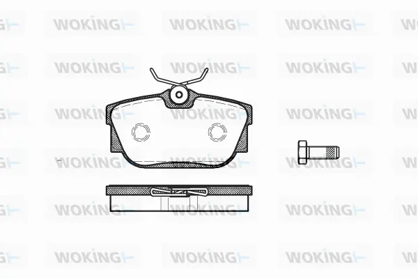 Brake Pad Set, disc brake (P6673.00)