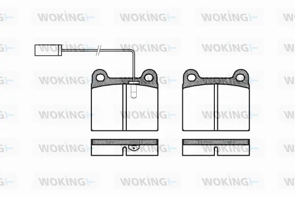 Brake Pad Set, disc brake (P1063.91)