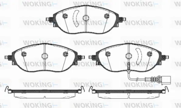 Brake Pad Set, disc brake (P15703.01)