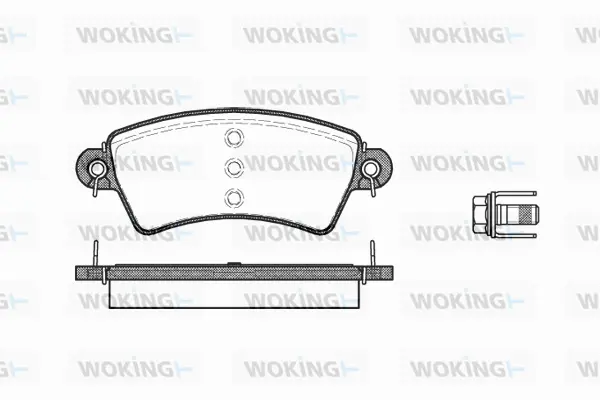 Brake Pad Set, disc brake (P6263.00)