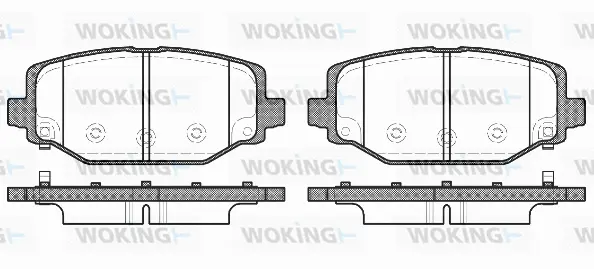 Brake Pad Set, disc brake (P15833.04)