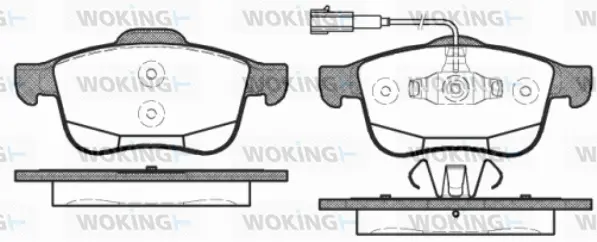 Brake Pad Set, disc brake (P10833.12)