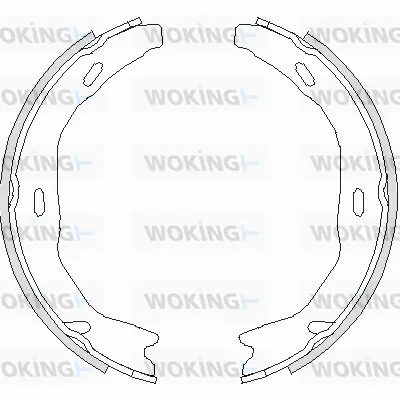 Brake Shoe, parking brake (Z4751.00)