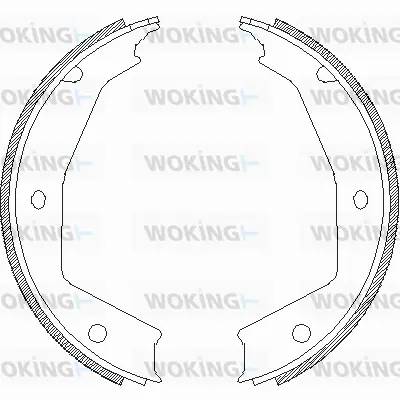 Brake Shoe, parking brake (Z4705.00)