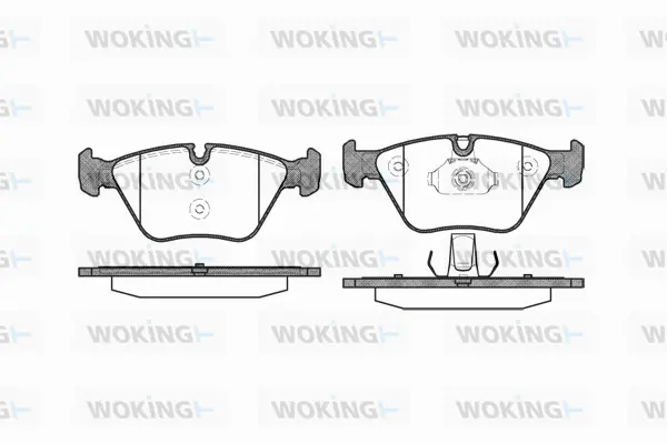 Brake Pad Set, disc brake (P8633.00)