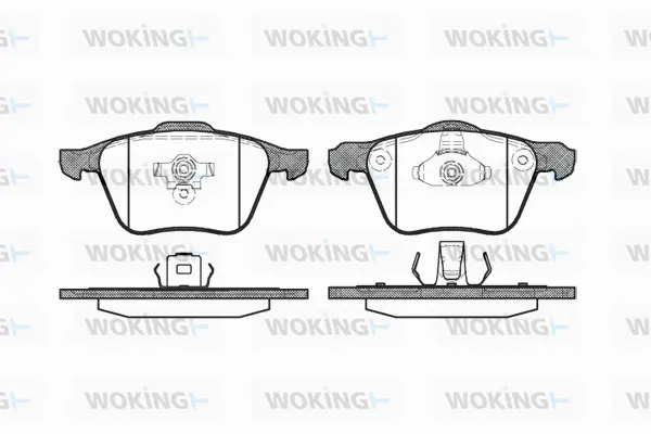 Brake Pad Set, disc brake (P11703.00)