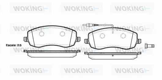 Brake Pad Set, disc brake (P12933.02)