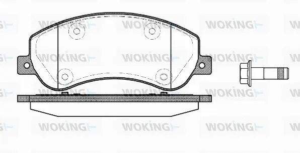 Brake Pad Set, disc brake (P13503.00)