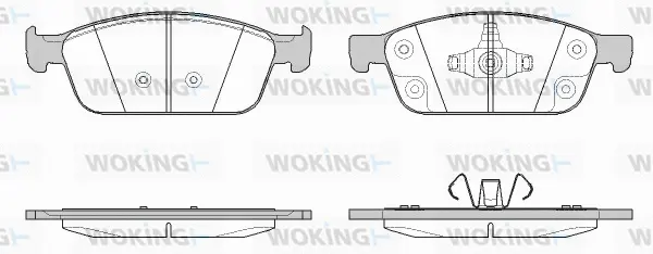 Brake Pad Set, disc brake (P14103.50)