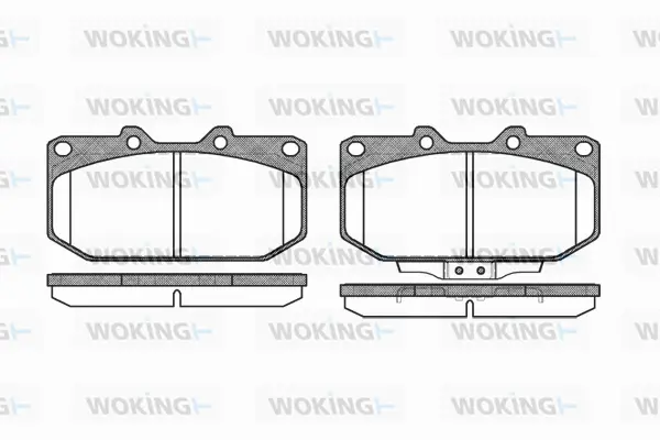 Brake Pad Set, disc brake (P2483.02)