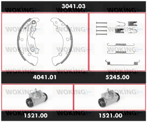 Brake Kit, drum brake (3041.03)