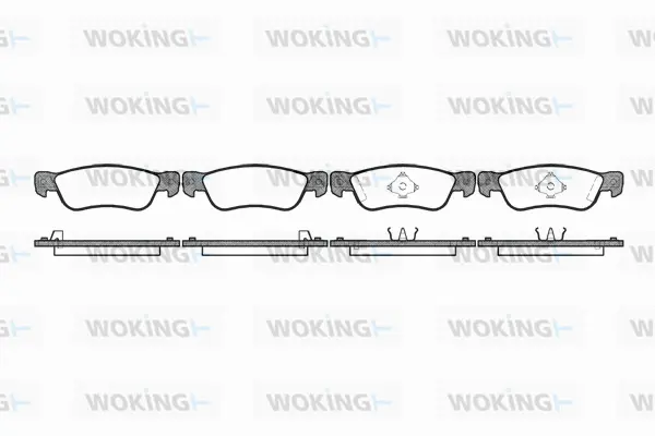 Brake Pad Set, disc brake (P3953.04)