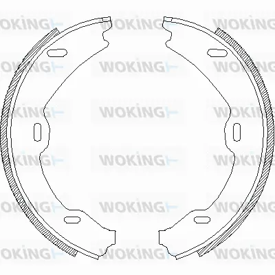 Brake Shoe, parking brake (Z4706.01)