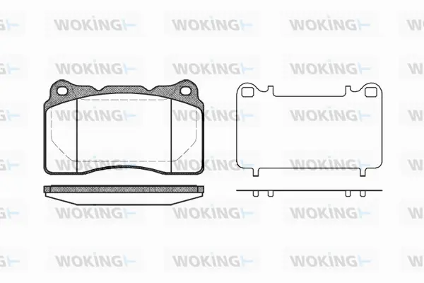 Brake Pad Set, disc brake (P7663.10)