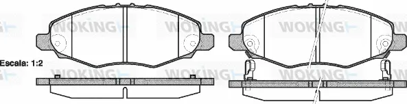 Brake Pad Set, disc brake (P13353.02)