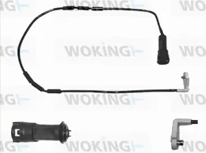 Warning Contact, brake pad wear (001028)