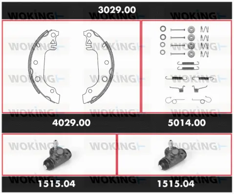 Brake Kit, drum brake (3029.00)