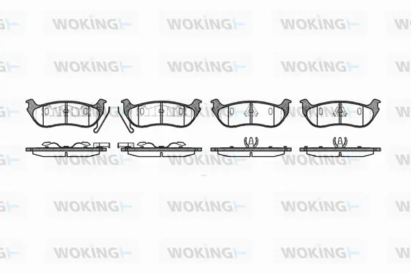 Brake Pad Set, disc brake (P7283.12)