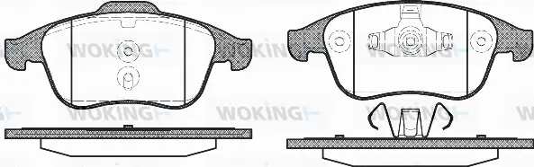 Brake Pad Set, disc brake (P12503.00)