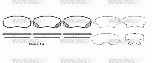 Brake Pad Set, disc brake (P15053.00)