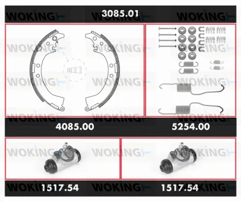 Brake Kit, drum brake (3085.01)