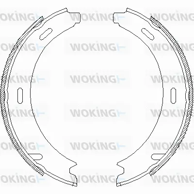 Brake Shoe, parking brake (Z4093.00)