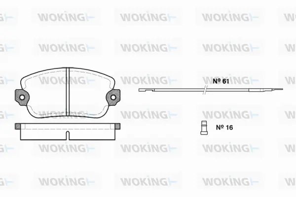 Brake Pad Set, disc brake (P1243.02)