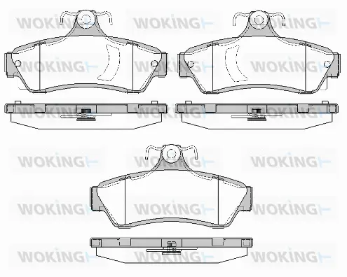 Brake Pad Set, disc brake (P6993.40)