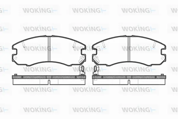 Brake Pad Set, disc brake (P2163.04)