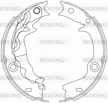 Brake Shoe, parking brake (Z4676.00)