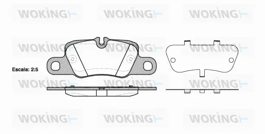 Brake Pad Set, disc brake (P15013.00)