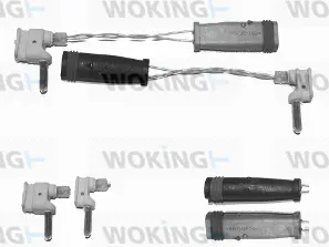 Warning Contact, brake pad wear (001038)