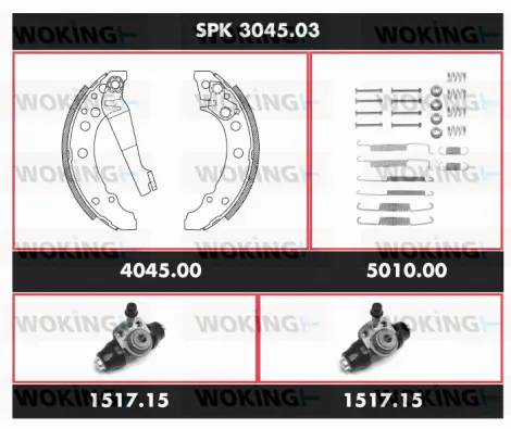 Brake Kit, drum brake (SPK 3045.03)