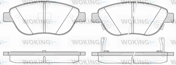 Brake Pad Set, disc brake (P9593.32)