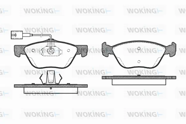 Brake Pad Set, disc brake (P4893.42)