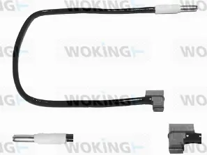 Warning Contact, brake pad wear (001089)