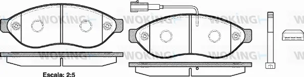 Brake Pad Set, disc brake (P13373.01)