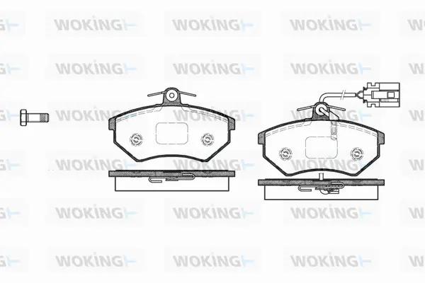 Brake Pad Set, disc brake (P0343.62)
