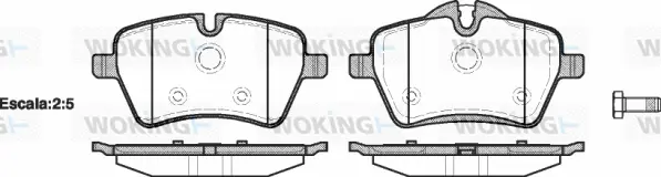 Brake Pad Set, disc brake (P13773.00)