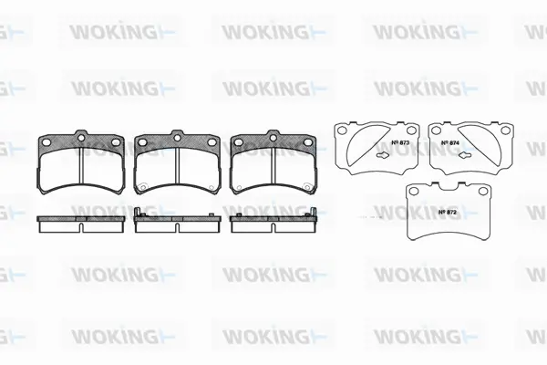 Brake Pad Set, disc brake (P6233.02)