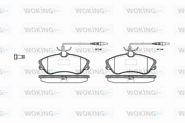 Brake Pad Set, disc brake (P7343.04)