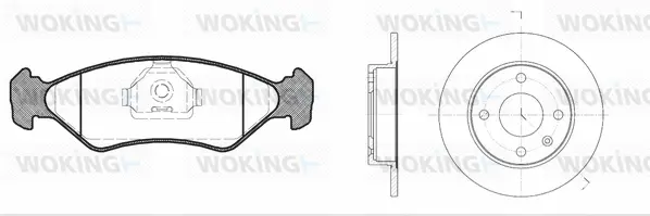 Brake Kit, disc brake (83853.00)