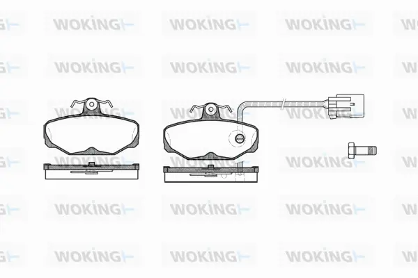 Brake Pad Set, disc brake (P3053.12)