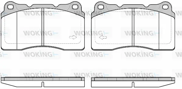 Brake Pad Set, disc brake (P7663.40)