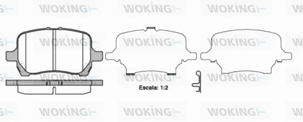 Brake Pad Set, disc brake (P11893.12)