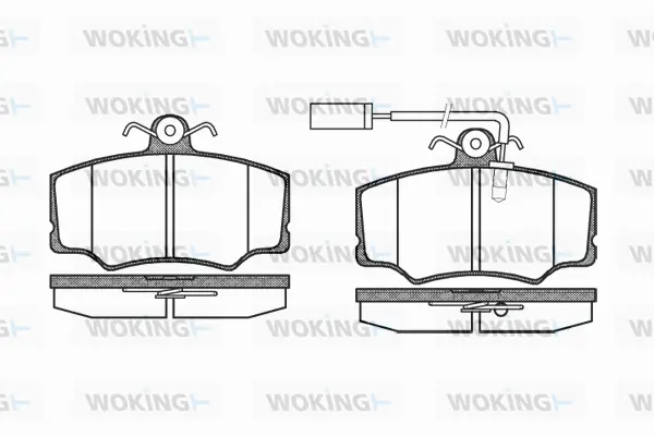 Brake Pad Set, disc brake (P2123.02)