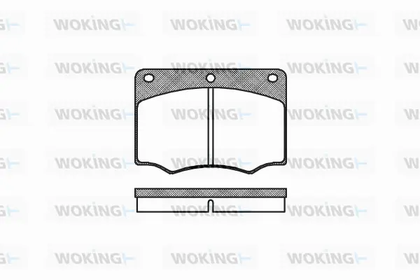 Brake Pad Set, disc brake (P1643.00)