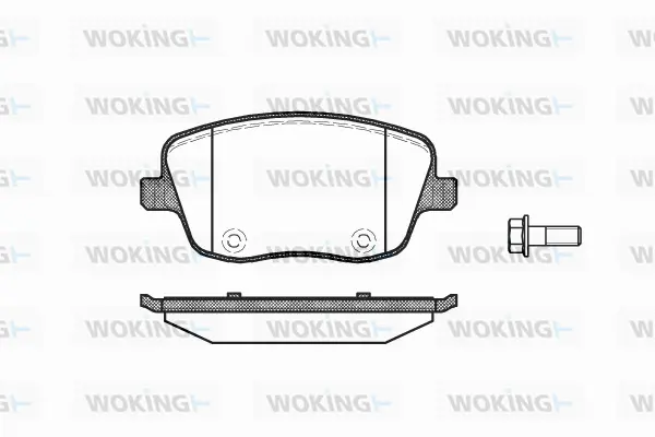 Brake Pad Set, disc brake (P6753.00)