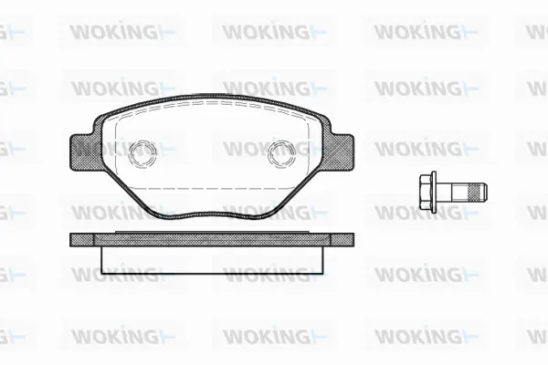 Brake Pad Set, disc brake (P8773.00)